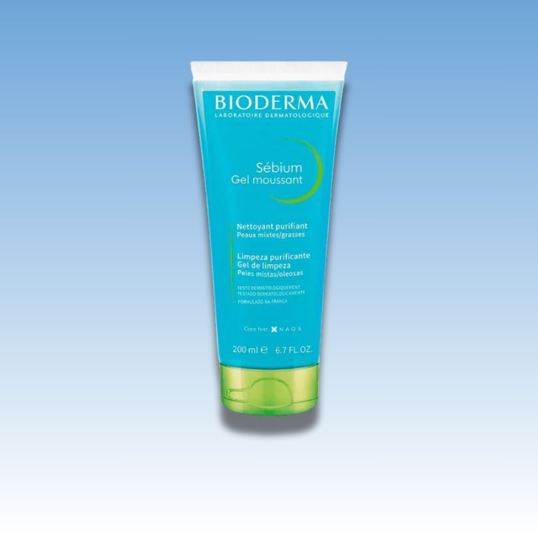 Bioderma Sébium Moussant Gelde Limpeza Facial 200ml