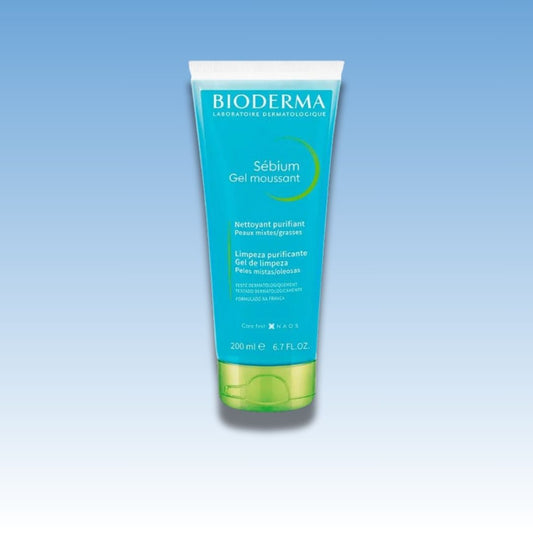 Bioderma Sébium Moussant Gelde Limpeza Facial 200ml