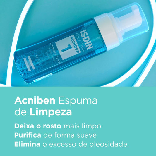 Espuma de Limpeza Facial Isdin Oily Skin Acniben 1 150ml